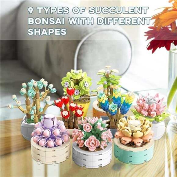 JMBricklayer Flowers Succulents Botanical Collection Building Sets, Plants - Picture 2 of 7